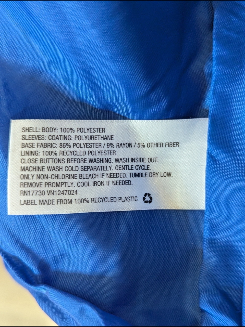 wild fable Blue and Yellow Button-Up Varsity Jacket XS NEW - Picture 6 of 11